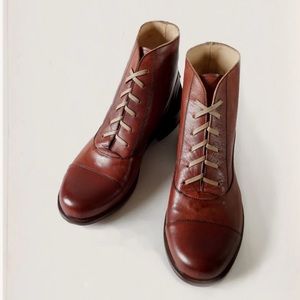 Chapter 2 wren lace up vintage inspired booties
